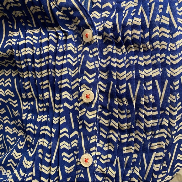 💙 Anthropologie HD in Paris Kaveri Henley Top Size 0/XS - Picture 4 of 9